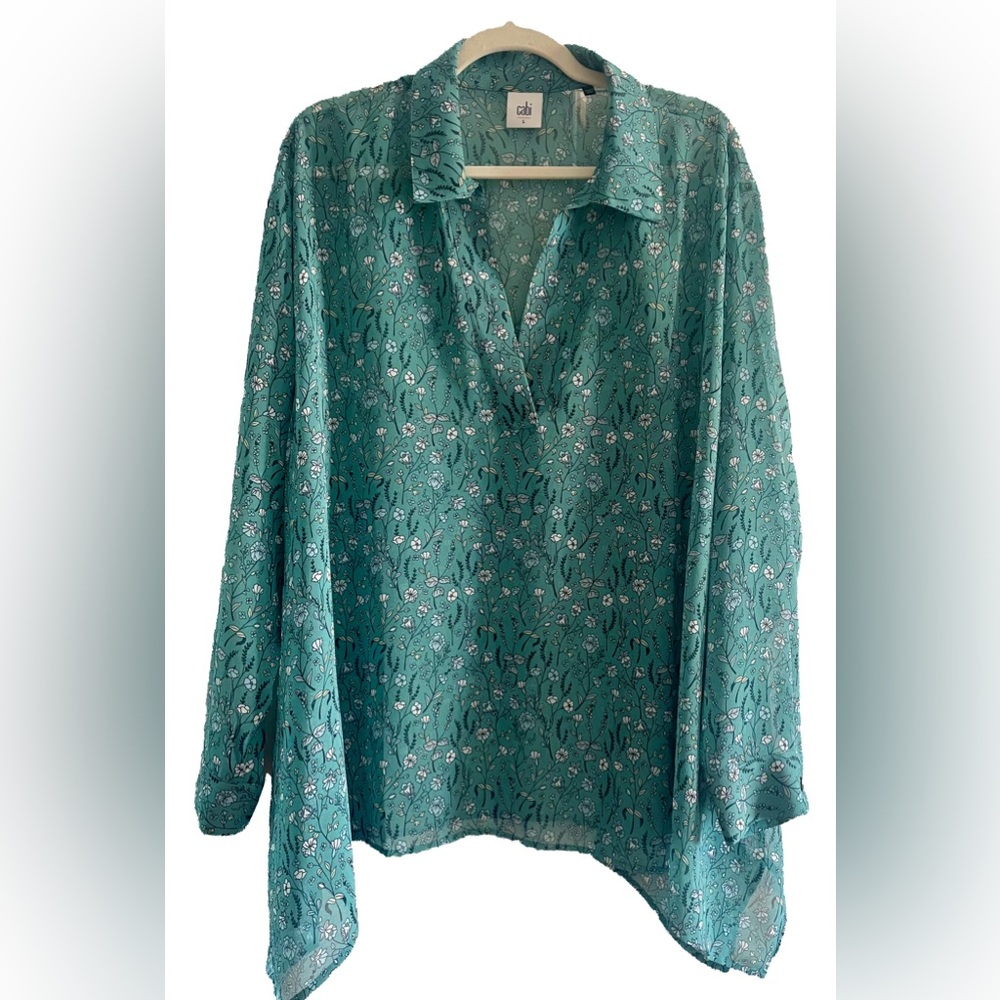 CAbi   CHASE BLOUSE   SZ L. EUC